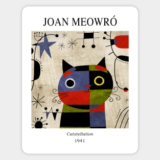 Joan Meowro Gallery Cat Sticker